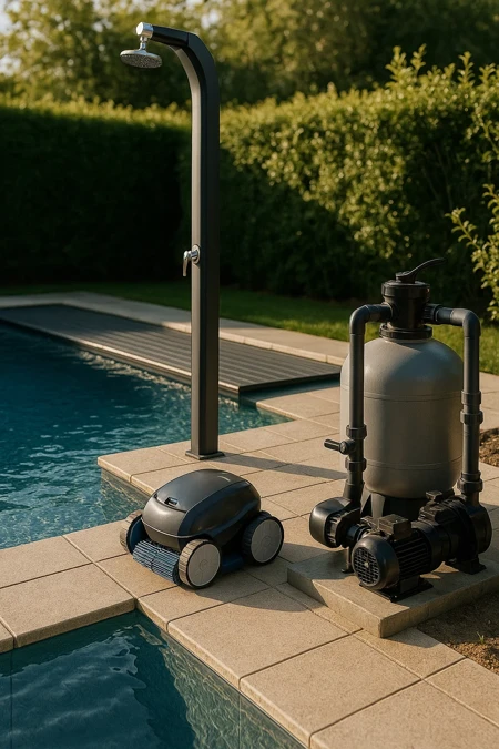 Robotski čistač bazena u akciji